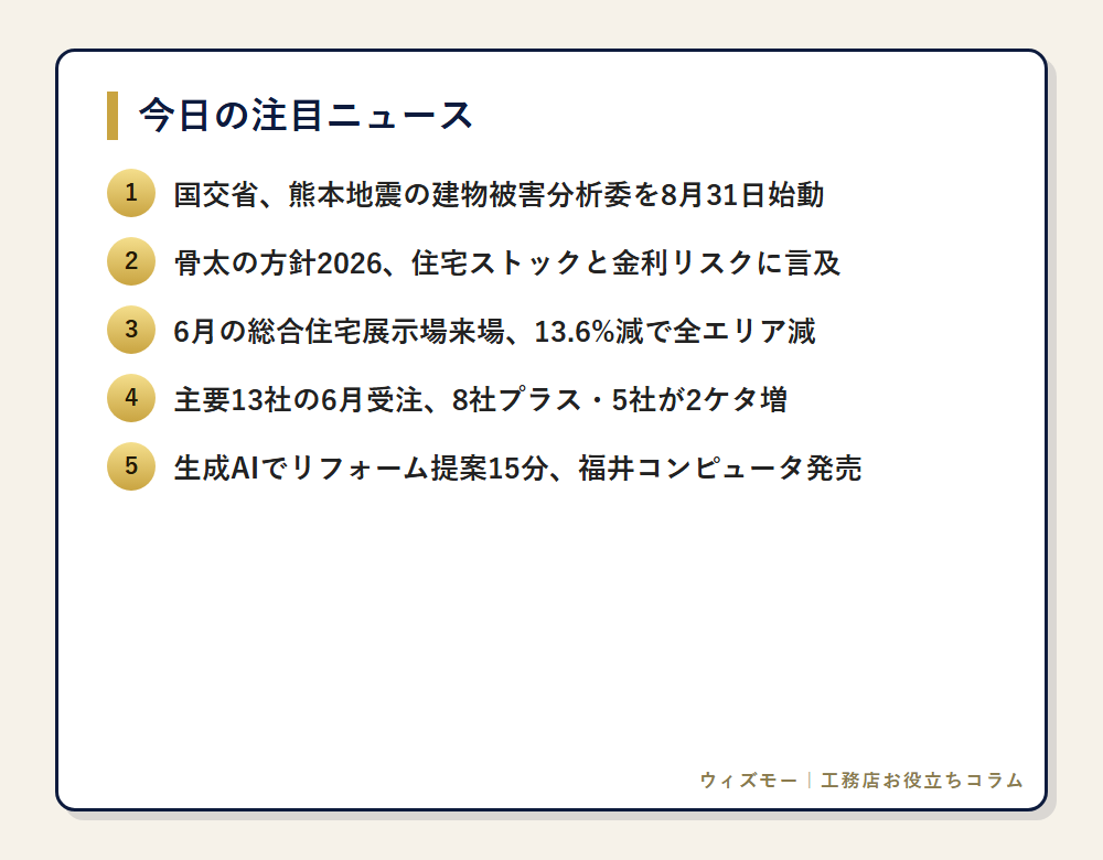 今日の注目ニュース一覧