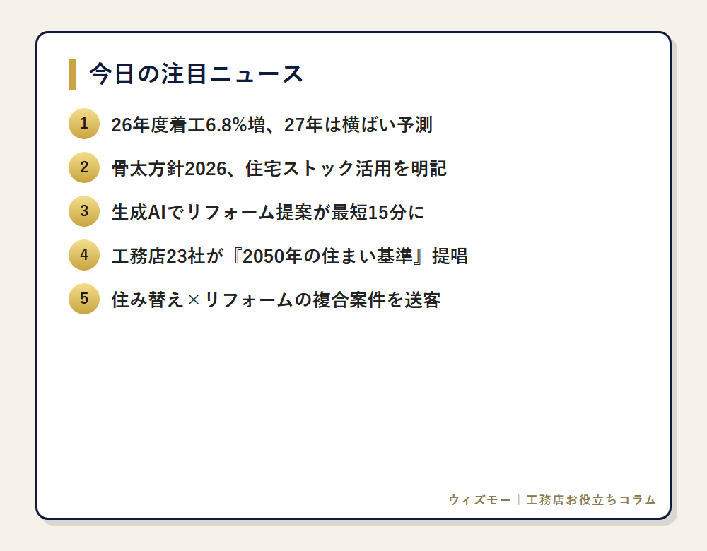 今日の注目ニュース一覧