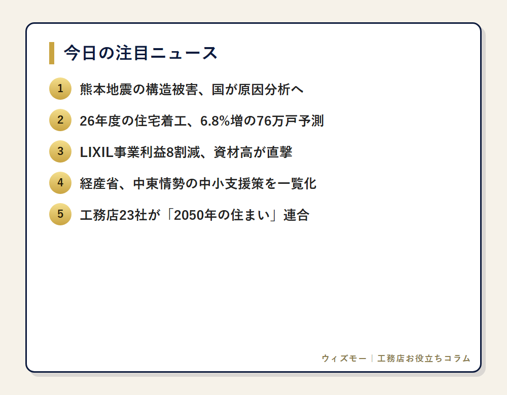 今日の注目ニュース一覧