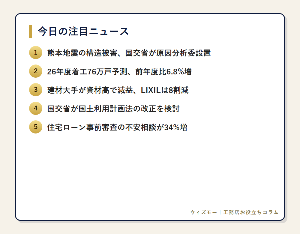 今日の注目ニュース一覧