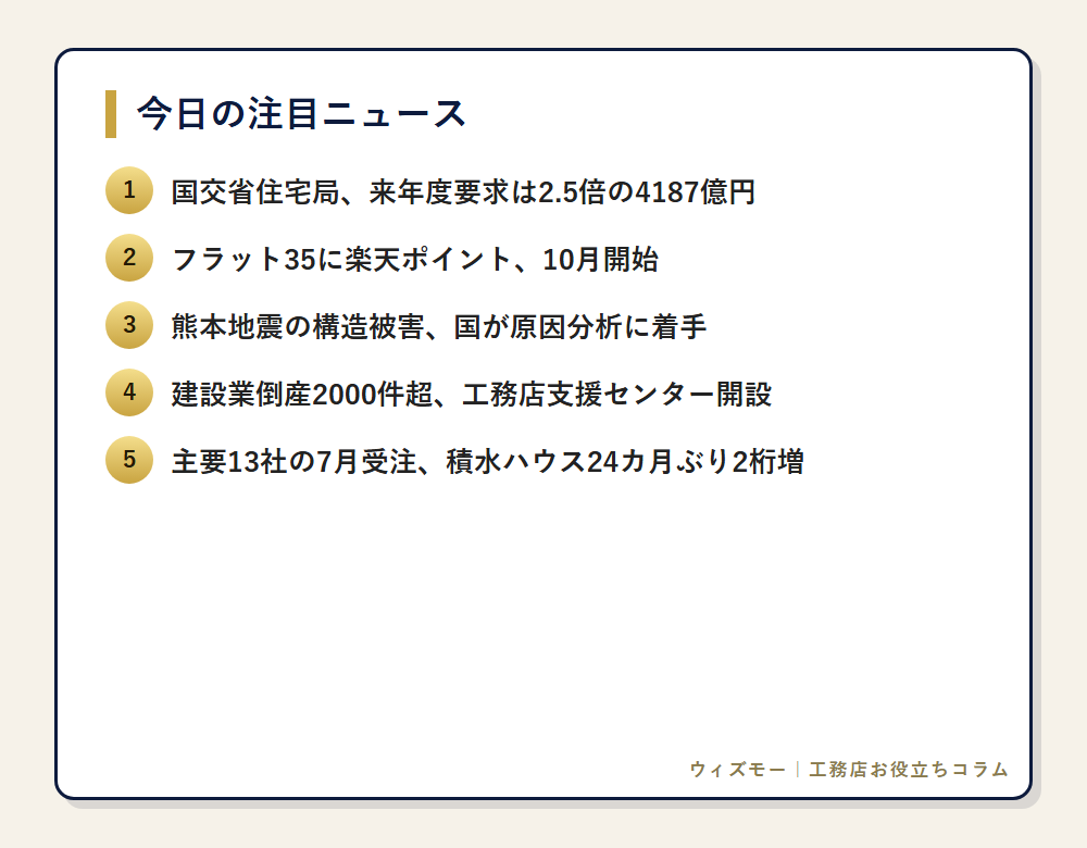 今日の注目ニュース一覧