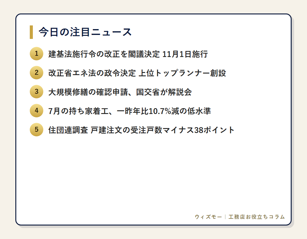 今日の注目ニュース一覧