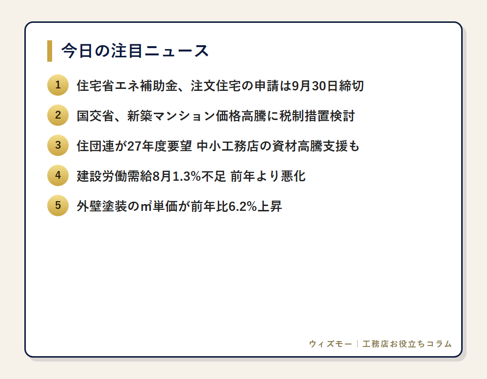 今日の注目ニュース一覧